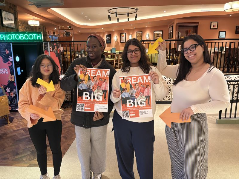 Students in Picturehouse foyer