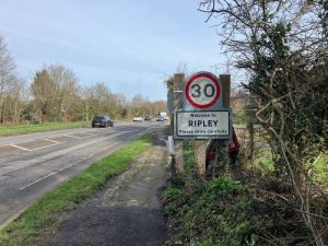 Ripley village sign. (Credit: Emily Dalton/LDRS)