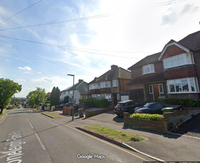 Typical Stoneleigh residential road. Google Street View