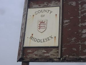 County of Middlesex sign