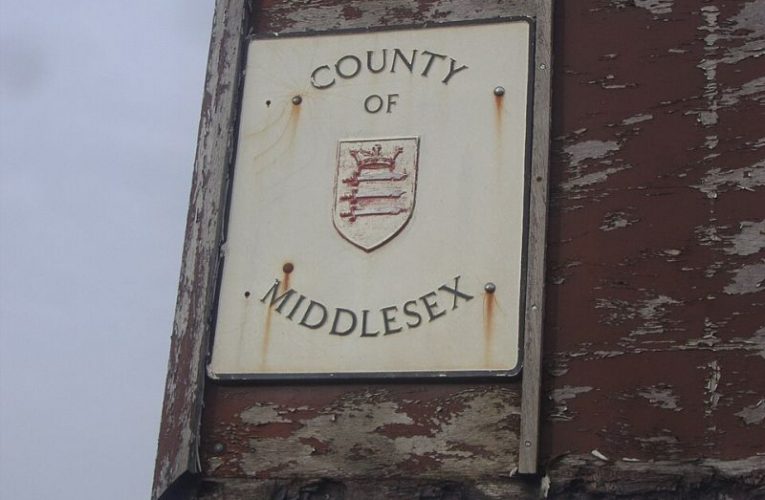 County of Middlesex sign