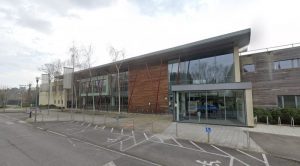 Leatherhead Leisure Centre (Image Google) - the padel centre will be built behind the facility