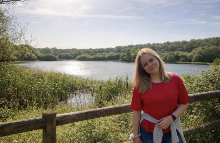 The author in Epsom Common