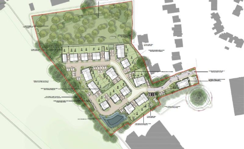 Plans for Oxshott Road near Leatherhead (image MVDC)