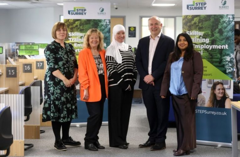 Representatives from the Surrey Growth Board launch the Get Surrey Working Plan