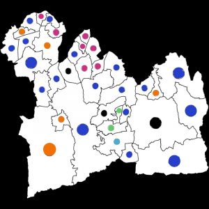 East Surrey Political Map. (Credit: Wikipedia/ Emily Dalton)