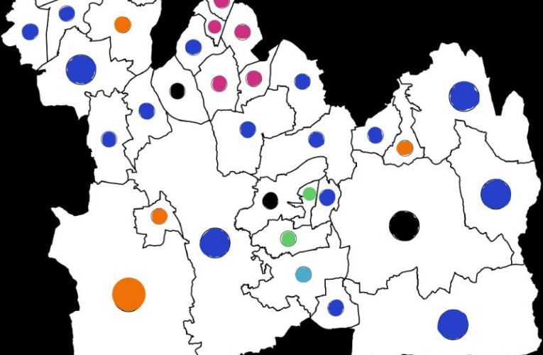 East Surrey Political Map. (Credit: Wikipedia/ Emily Dalton)
