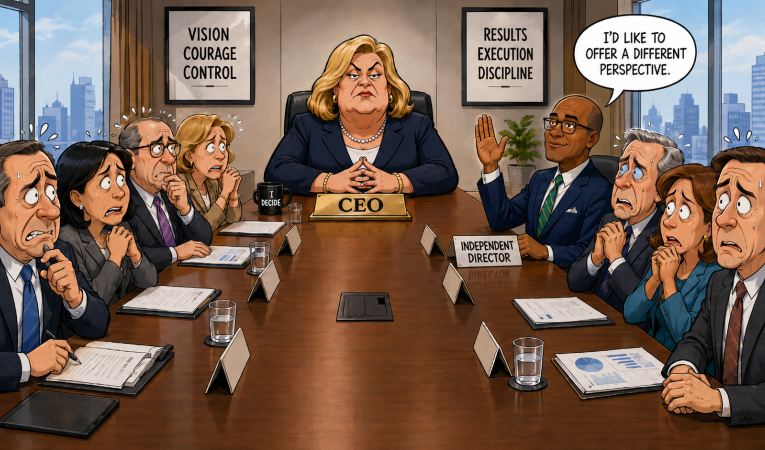 Surrey research: independent directors help rein in bossy bosses