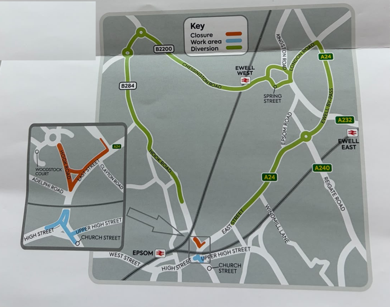 Roadworks and diversion plan SGN