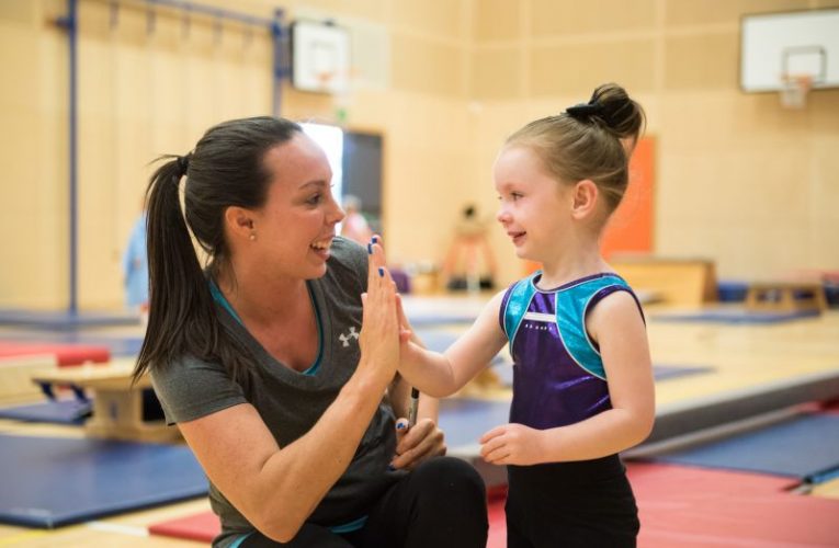 Olympic star helps launch children’s gymnastics and ninja club in Epsom
