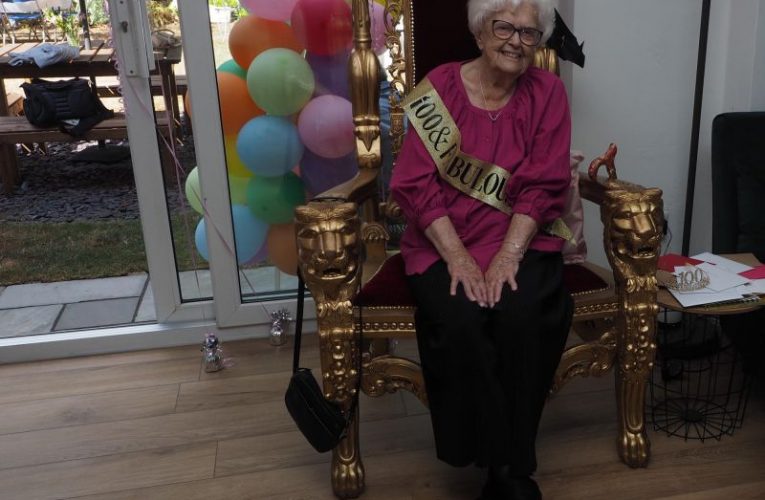 Epsom woman celebrates remarkable 100th birthday