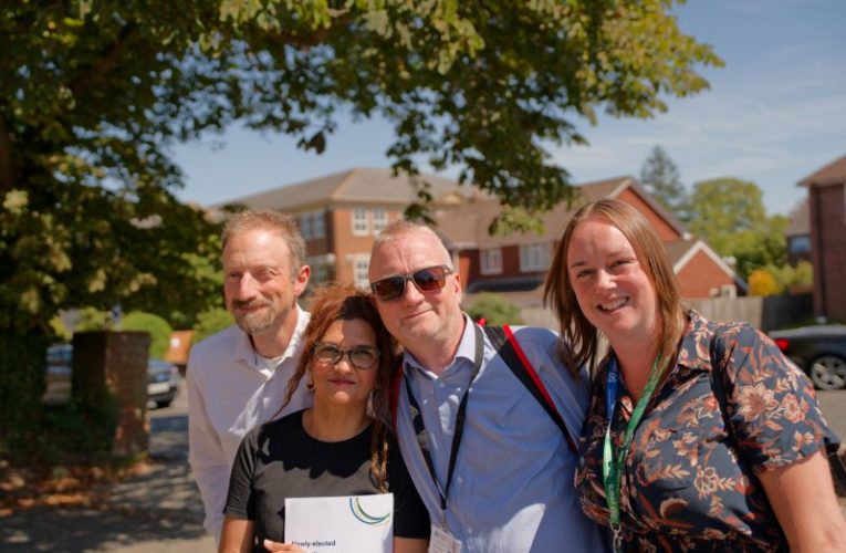 Nick With Partner And Green Councillors (Credit: Joel Gabriel)