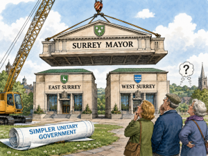 East and West Surrye Councils being capped by new Mayor authority.