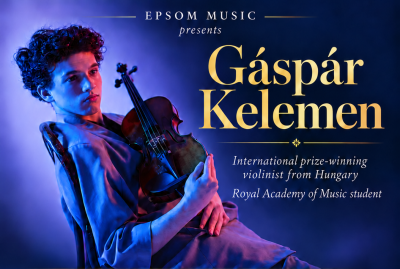 Kelemen with violin
