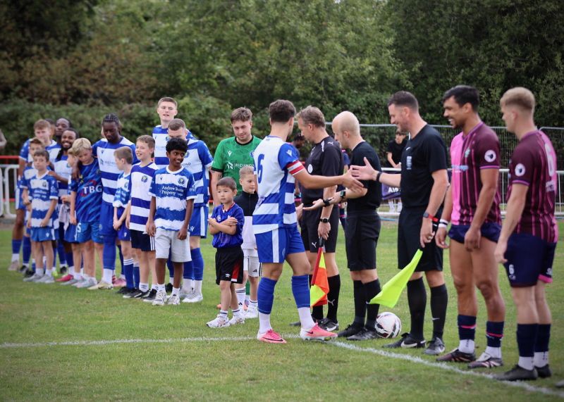 Teams line up